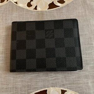 Men's Louis Vuitton Damier Ebene Graphite wallet